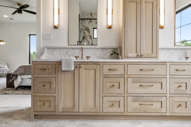 Primary bath double vanity